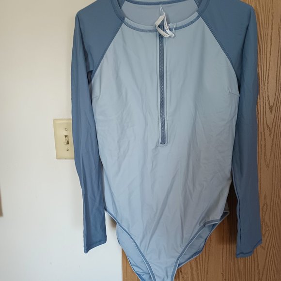 NEW Cupshe Zip-Up Long Sleeve One Piece Swimsuit XL - Picture 3 of 10